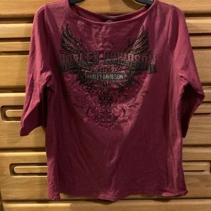 Harley Davidson nice 3/4 sleeve